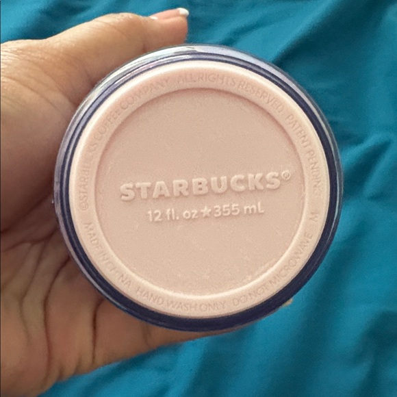 Starbucks 2023 Sakura Cherry Blossoms Bottle W Lid Shiny Blue 355 mL/12 Fl Oz - Picture 4 of 7
